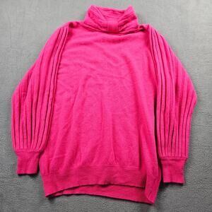 Vintage La Redoute Sweater Size L Lambswool Rabbit Hair Blend Pink Barbiecore